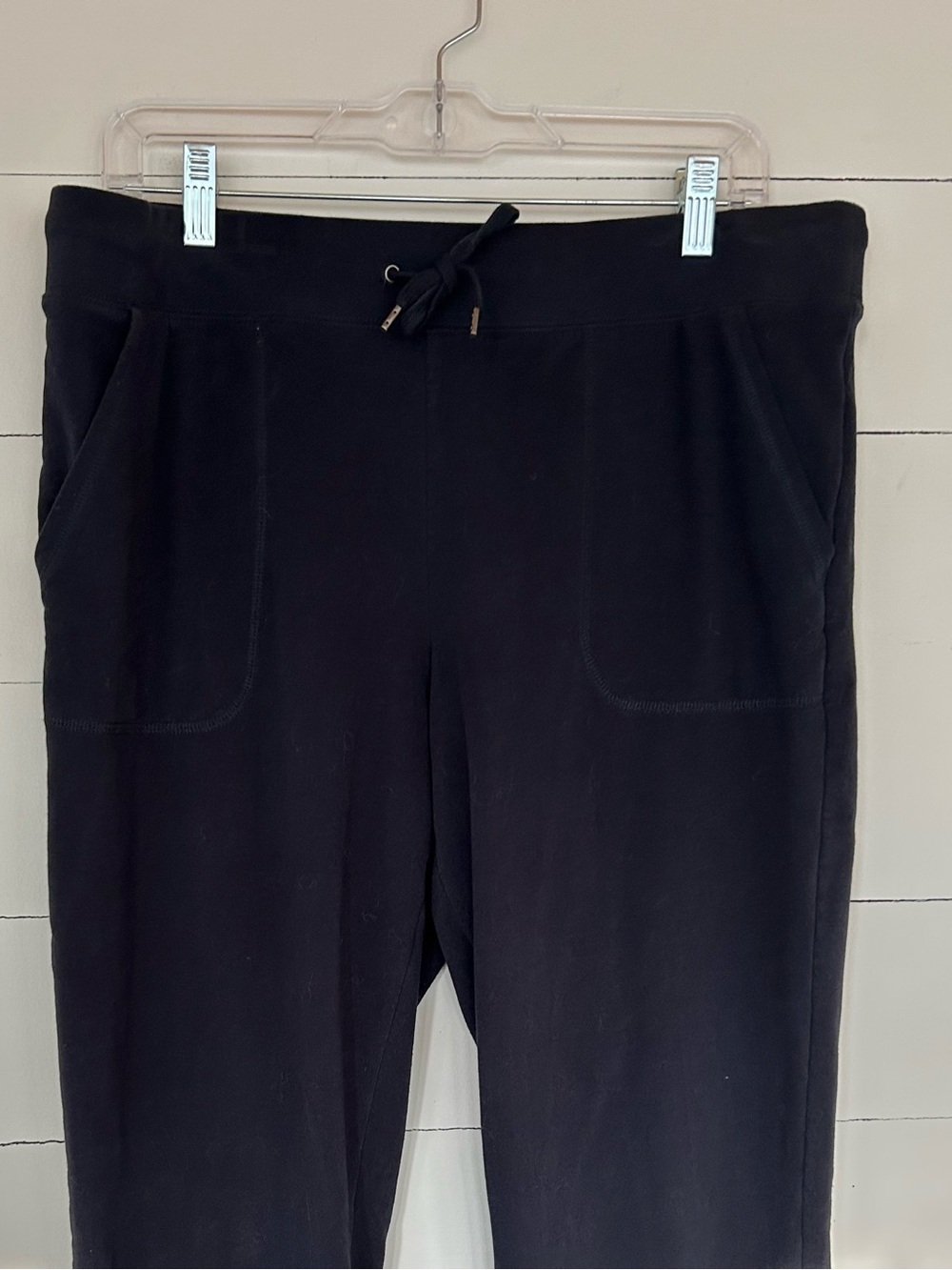 L.L. Bean Dark Navy Cotton Stretch Lounge Pants, So Soft. Size Medium